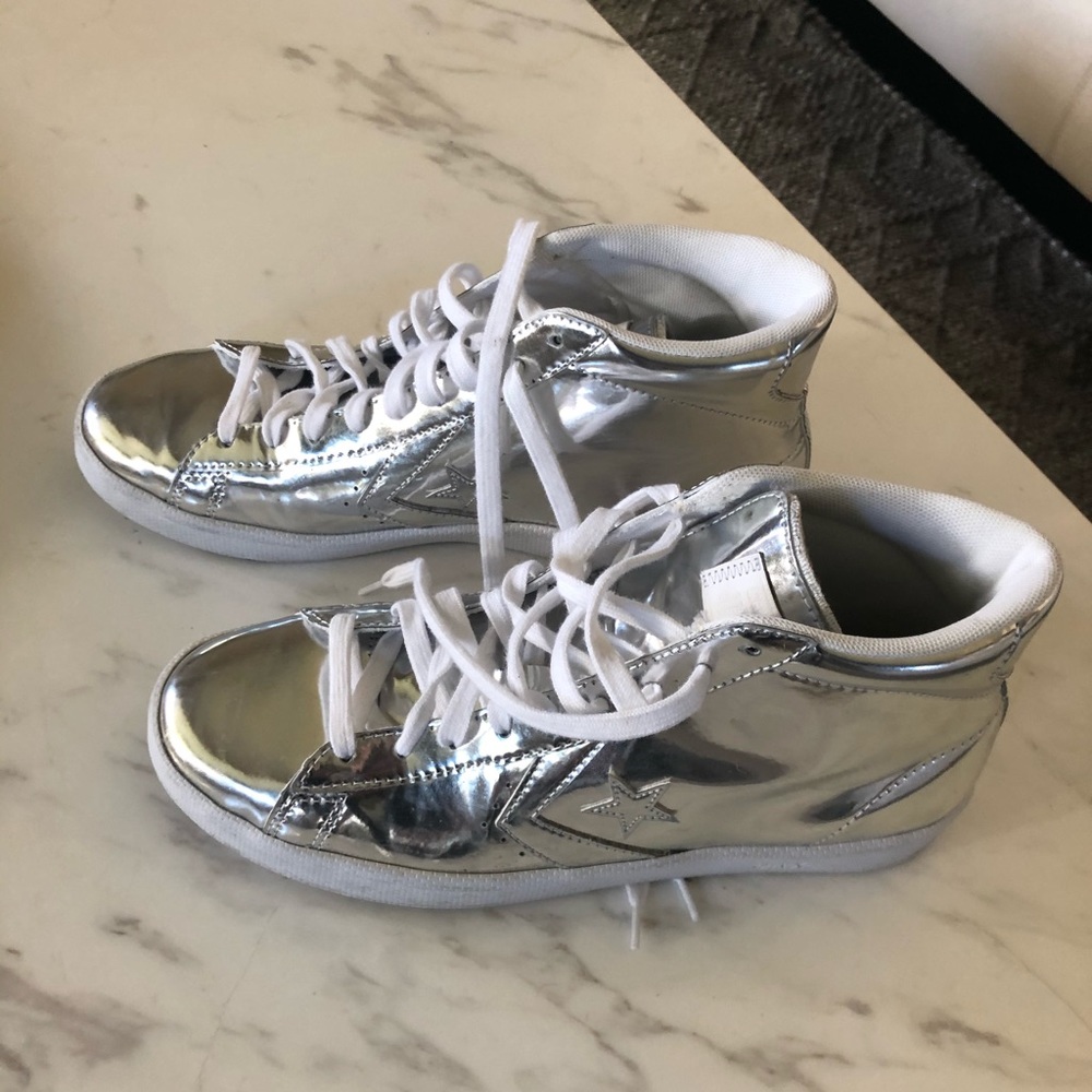 Silver Metallic Converse